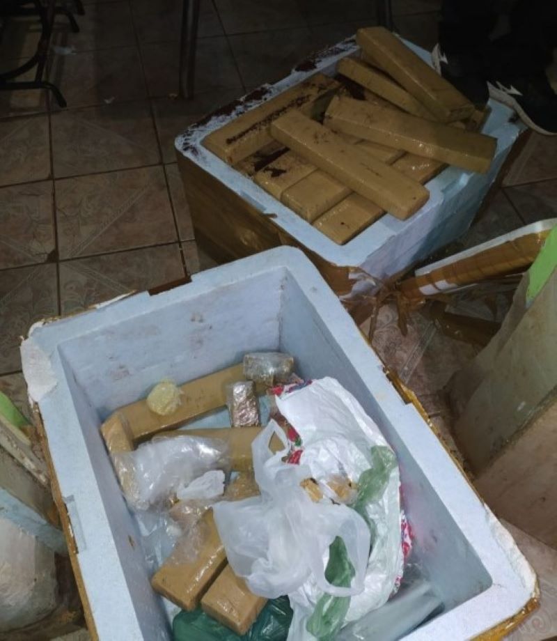 Materiais apreendidos