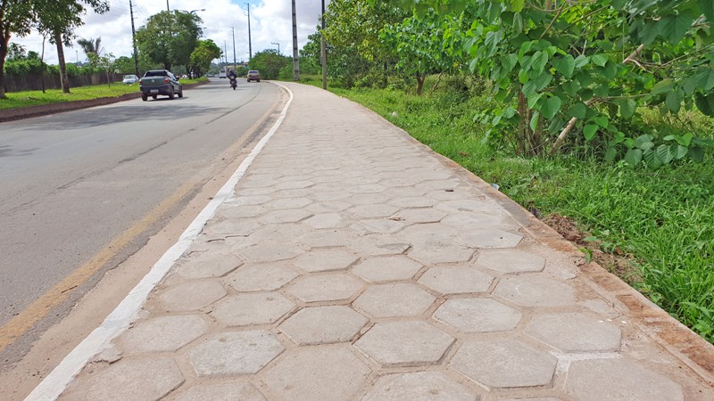 Obra do calçamento da Av. dos Africanos foi feita pelos internos do sistema prisional