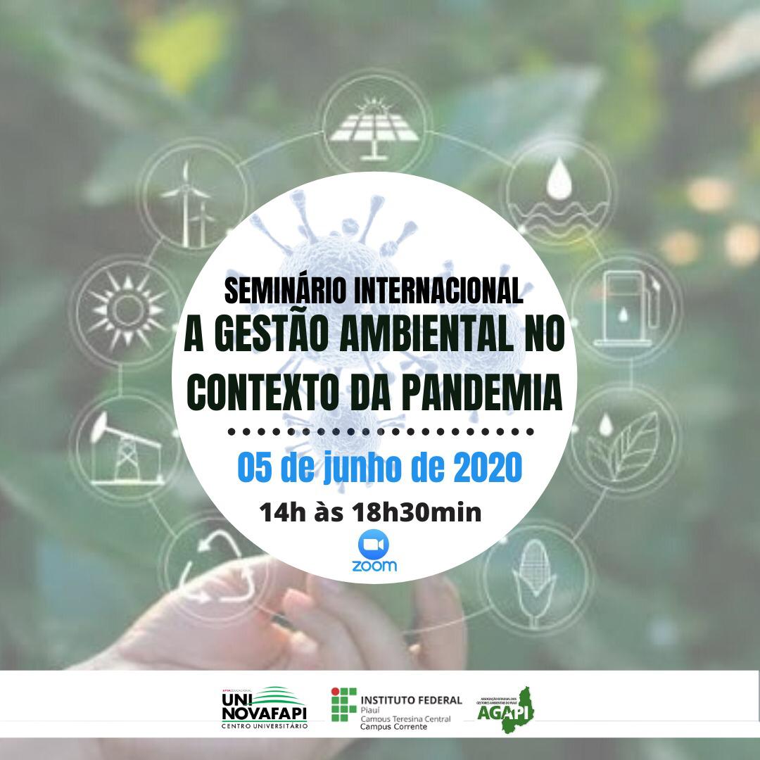 Seminário Internacional "A gestão ambiental no contexto da pandemia"
