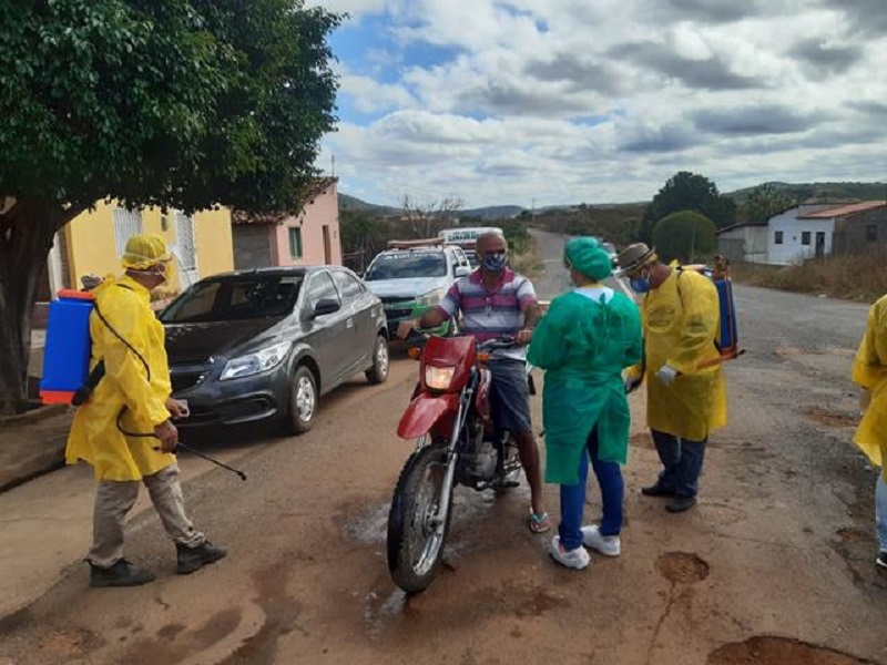 Barreira Sanitária realizada no bairro Aparecida