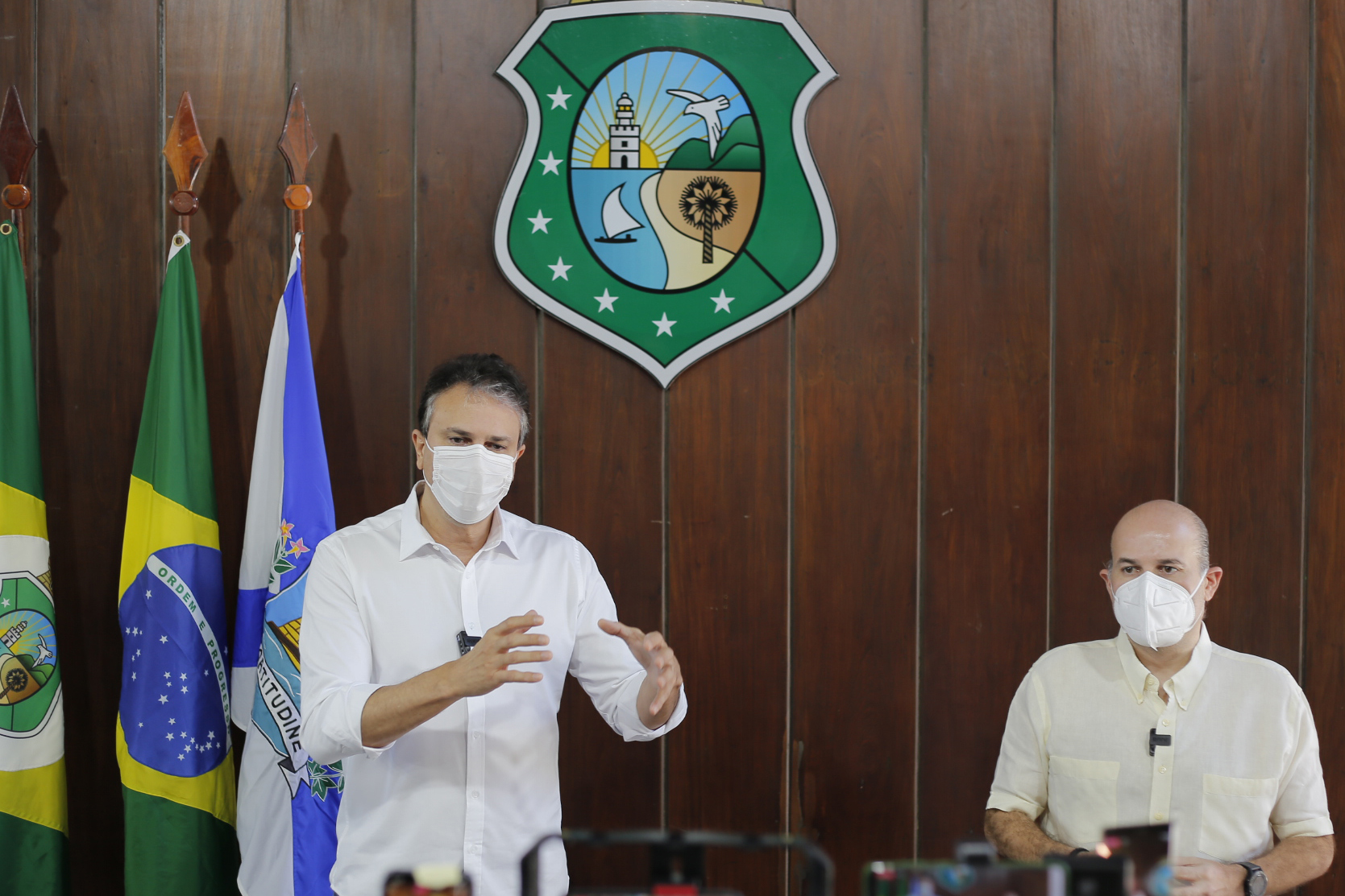 Governador Camilo Santana e prefeito Roberto Cláudio