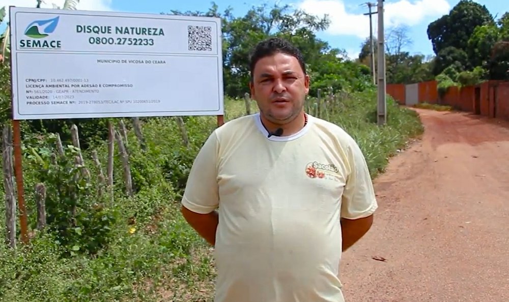 Dácio de Oliveira, morador da região (Foto: Reprodução/Youtube PMV - Ceará) Dácio de Oliveira, morador da região (Foto: Reprodução/Youtube PMV - Ceará)