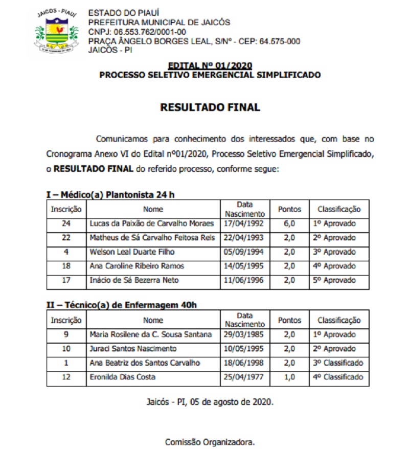 EDITAL Nº 01/2020