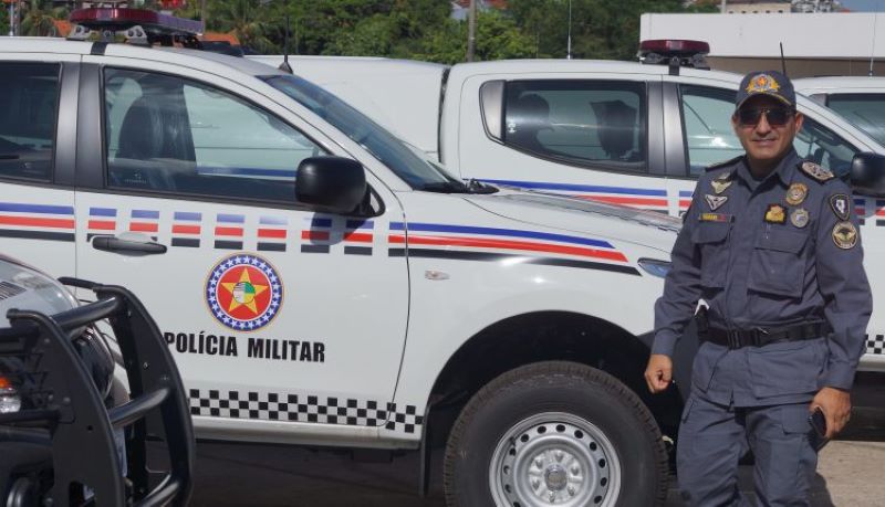 Foto de entrega de viaturas pelo governo do Estado do Maranhão à Polícia Militar