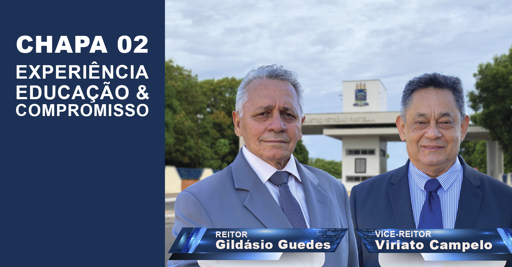 Gildásio Guedes e Viriato Campelo, chapa 02