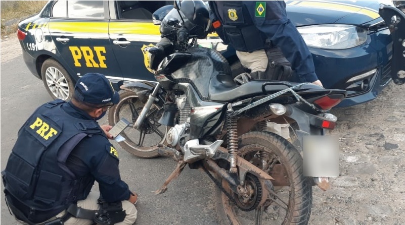 Motocicleta apreendida