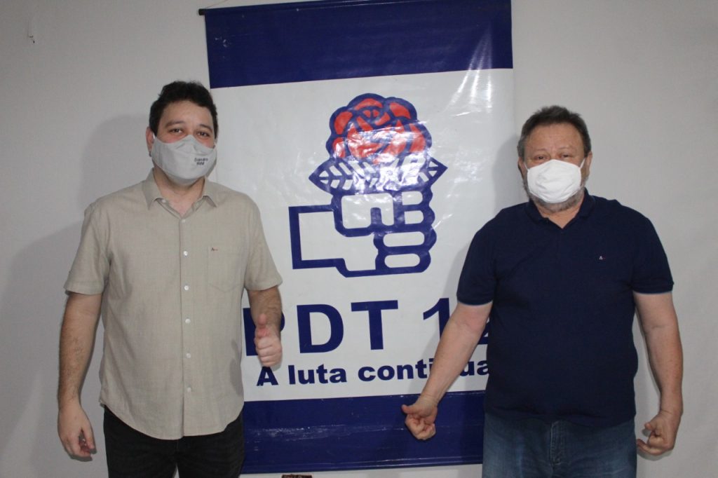 Pedetistas Evandro Hidd e o líder político Chico Leitoa, unidos em defesa da pré-candidatura do PSDB