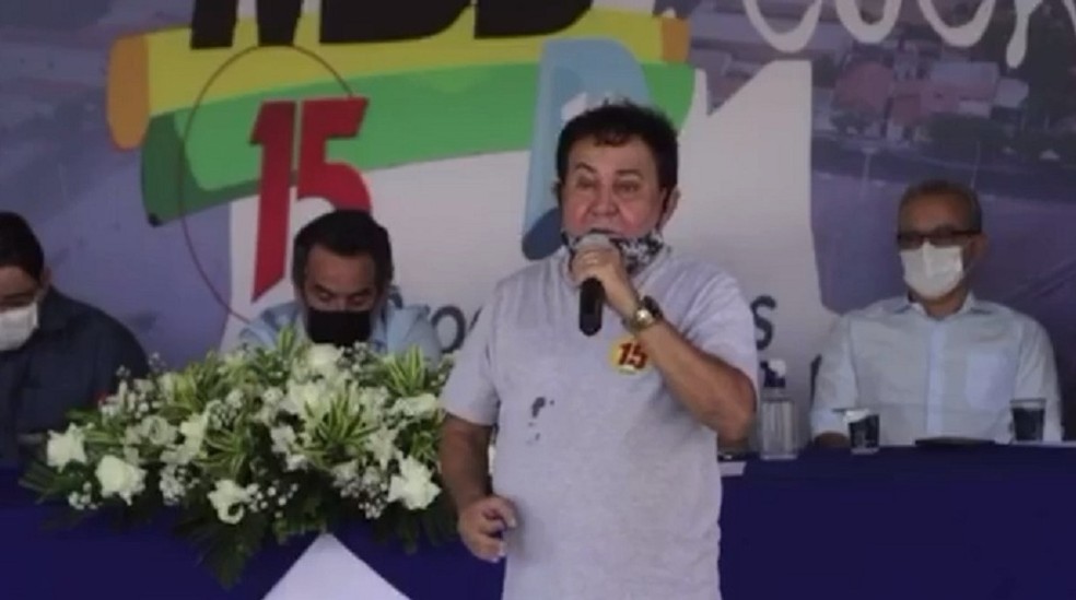 José Maria Monção durante convenção do MDB