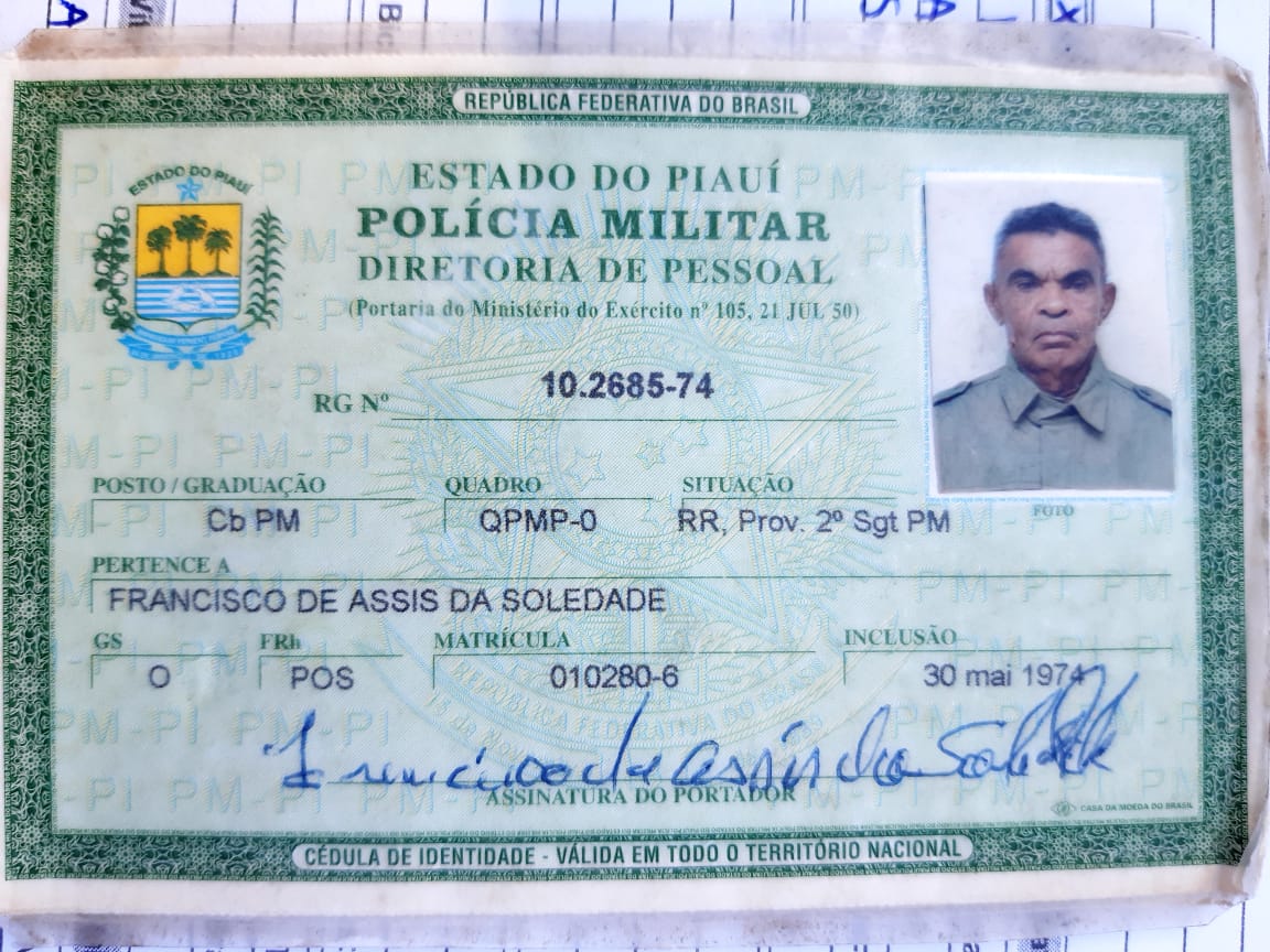 Policial Militar aposentado, Francisco da Soledade é assassinado em Timon