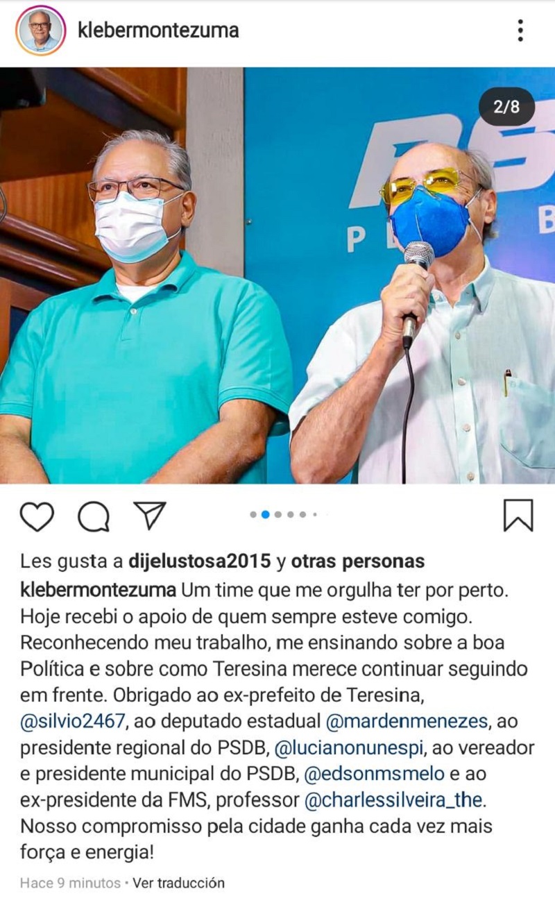 Redes socias de Kleber Montezuma