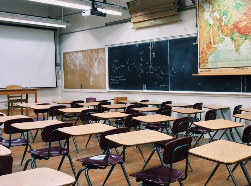 Sala de aula vazia