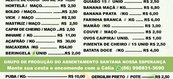 Relação de produtos do Povoado Ave Verde e do Assentamento Santana Nossa Esperança