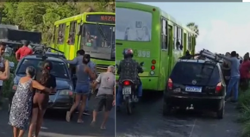 Colisão entre veículos deixa pessoas feridas