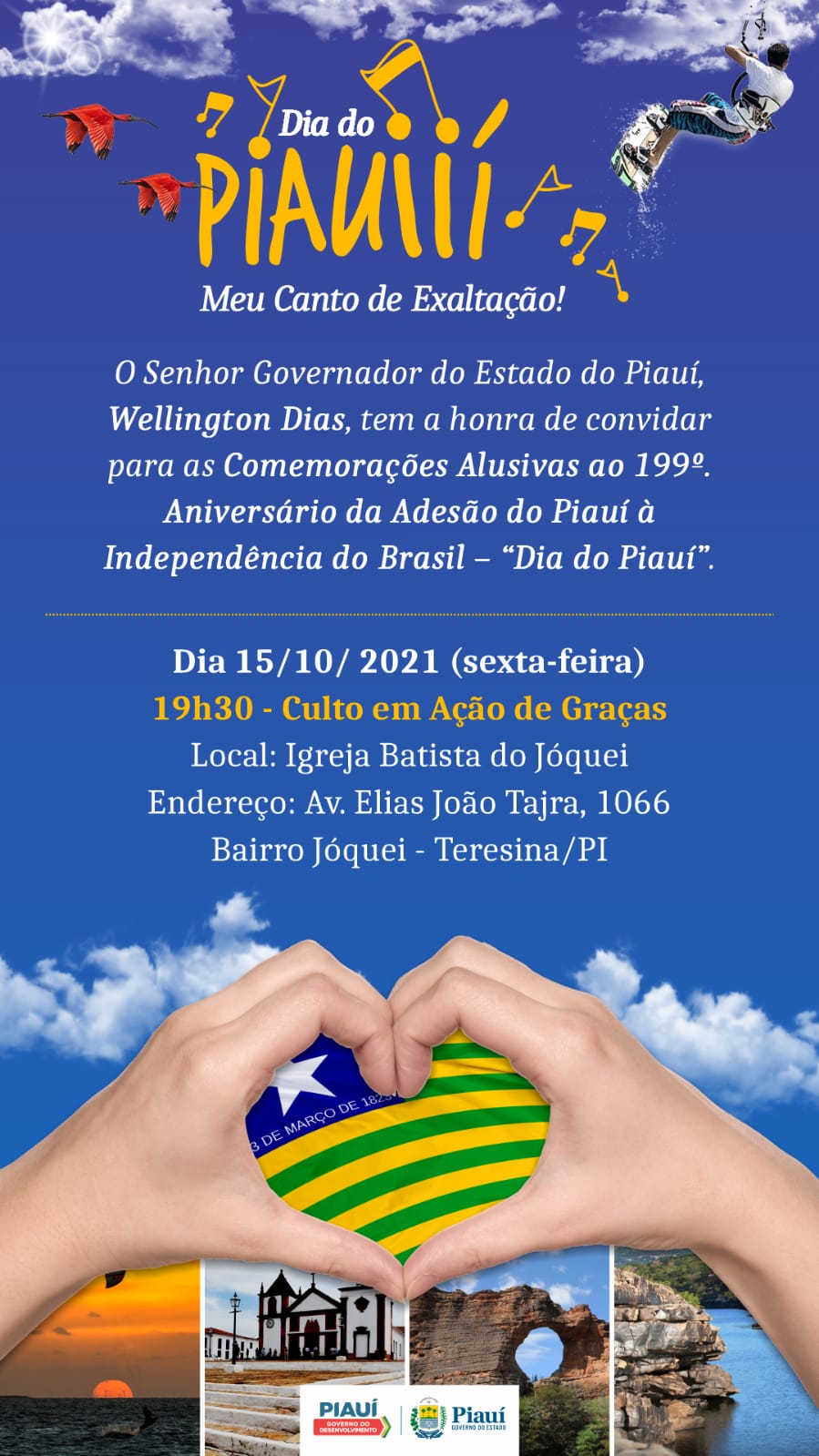 Culto em ação de graças pelos 199 anos do Piauí