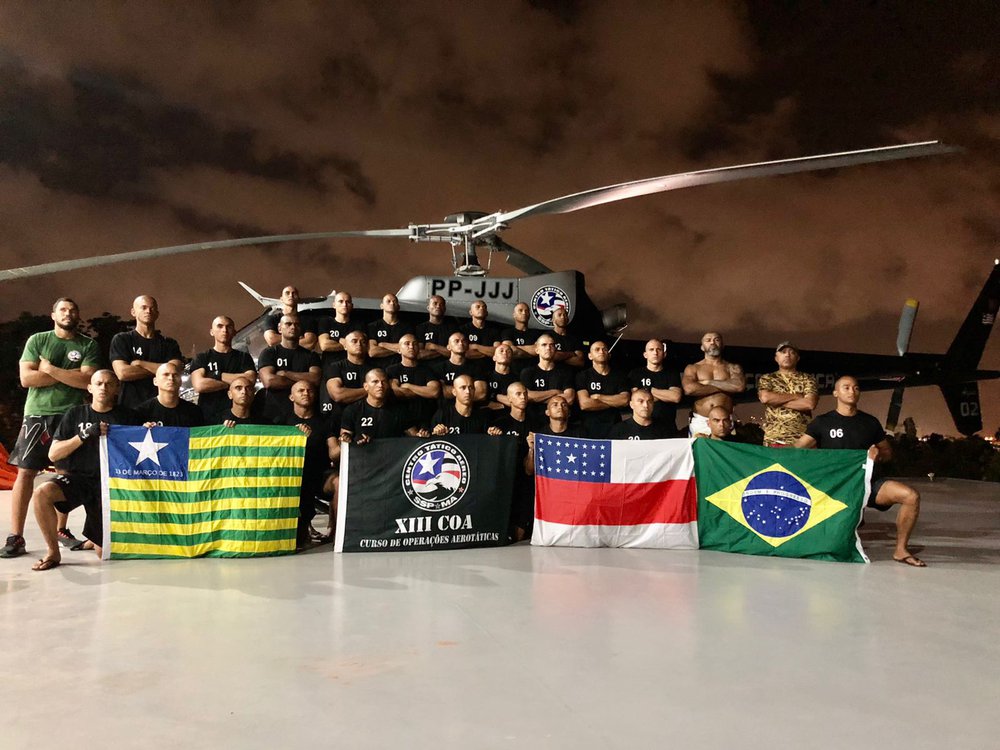 Formandos do Curso de Operações Aerotáticas, realizado pelo Centro Tático Aéreo do Maranhão (Foto: Arquivo Pessoal) Formandos do Curso de Operações Aerotáticas, realizado pelo Centro Tático Aéreo do Maranhão (Foto: Arquivo Pessoal)