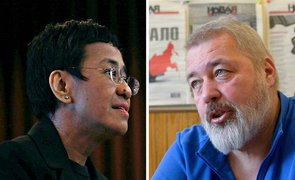 Maria Ressa e Dmitri Muratov, jornalistas vencedores do Nobel da Paz de 2021