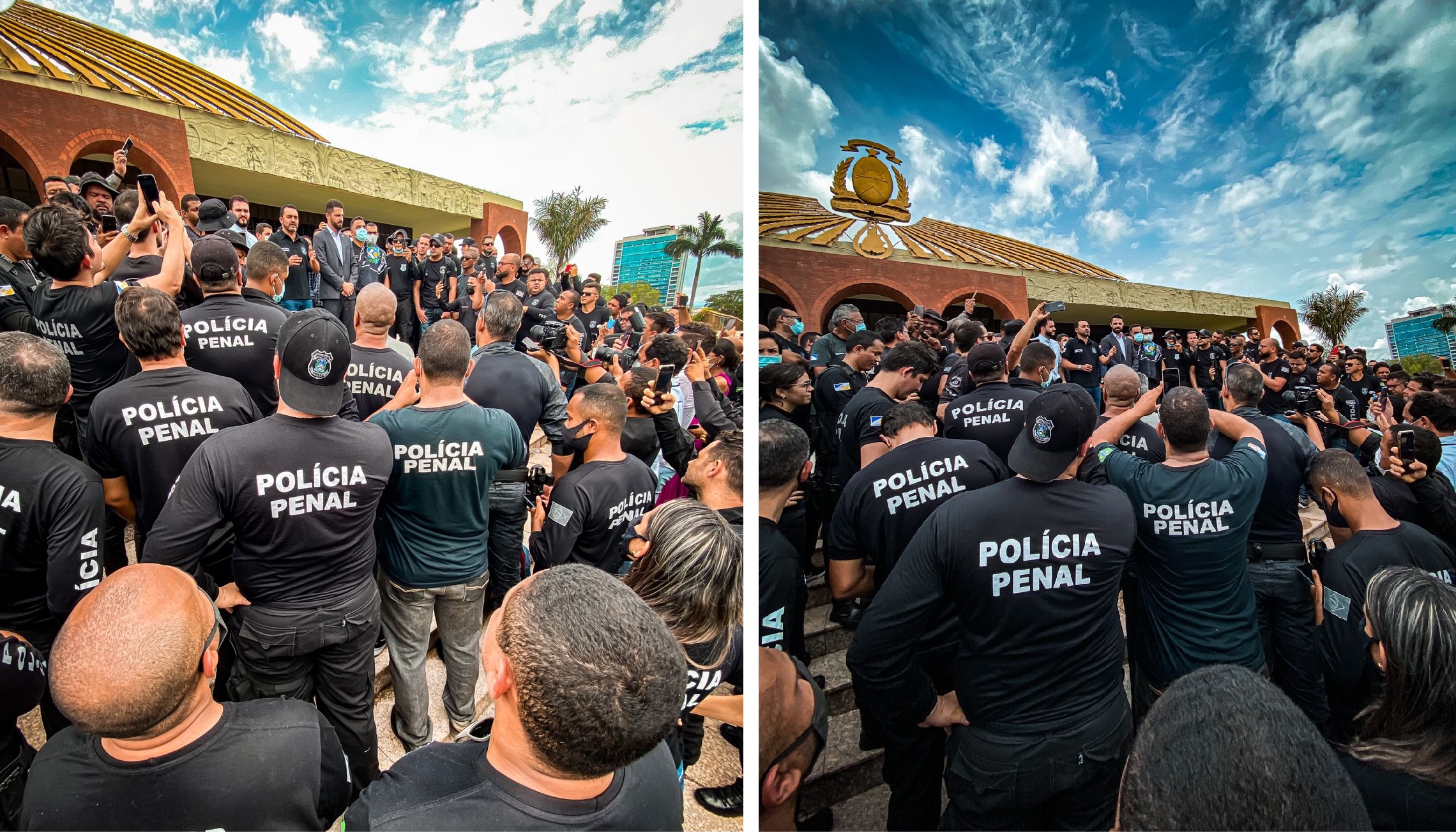 Ato contou com cerca de 400 pessoas na Praça dos Girassóis, em Palmas