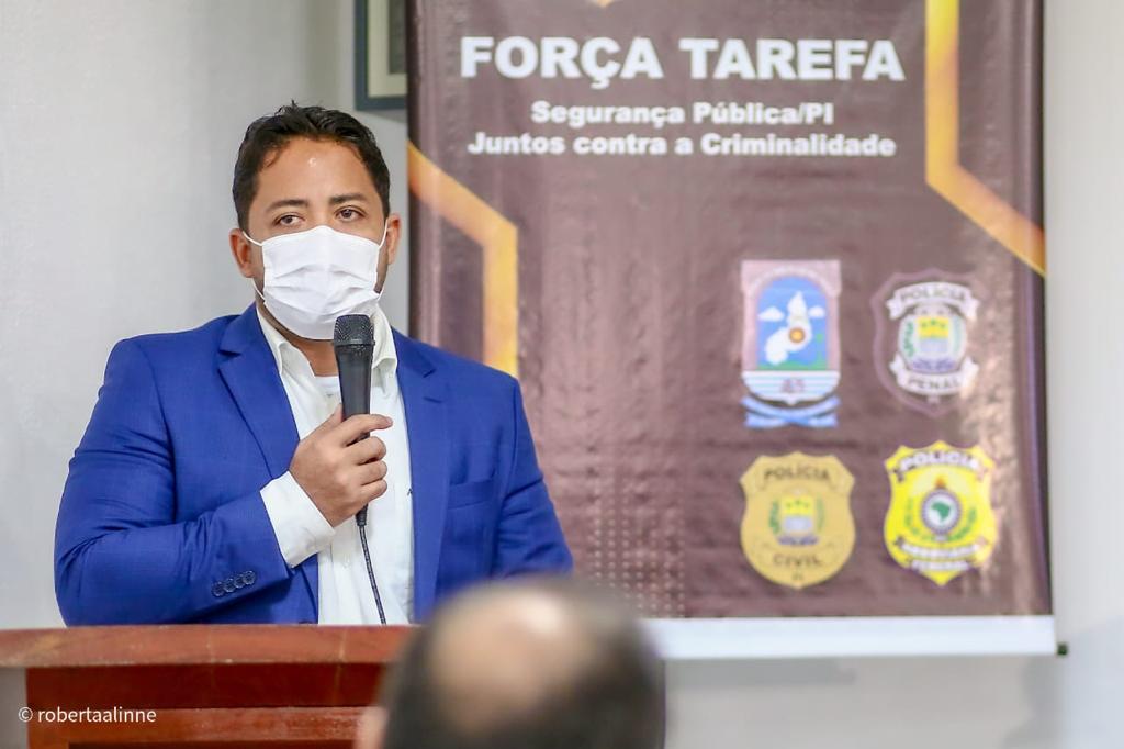 Carlos Edilson representou a Polícia Penal no ato de lançamento da Força Tarefa