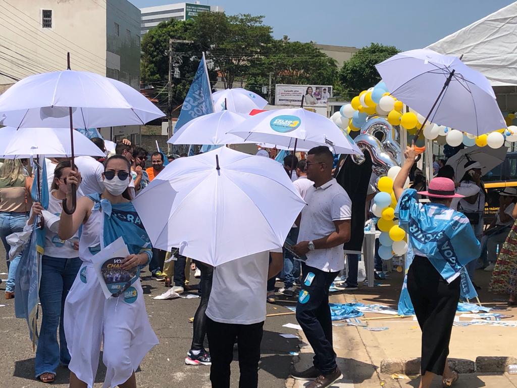 Na entrada da sede da OAB em Teresina hoje (21) pela manhão o clima já era de movimentação intensa