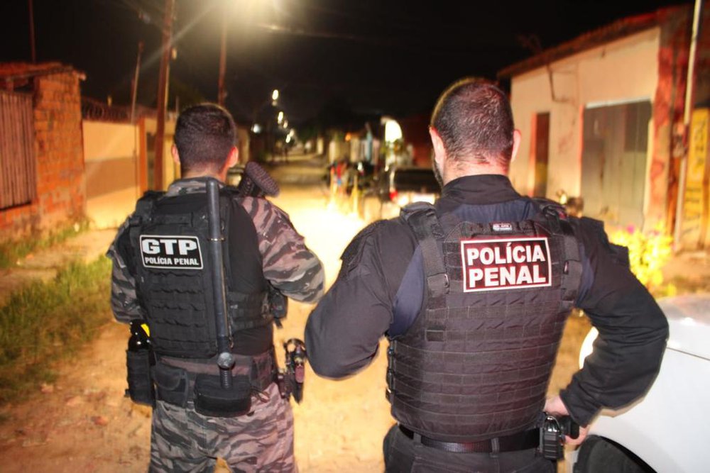 Polícia Penal em Ação por meio da Operação Monitorados (Foto: Divulgação/Sejus) Polícia Penal em Ação por meio da Operação Monitorados (Foto: Divulgação/Sejus)