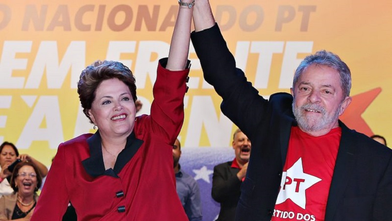 ex-presidentes Luiz Inácio Lula da Silva e Dilma Rousseff
