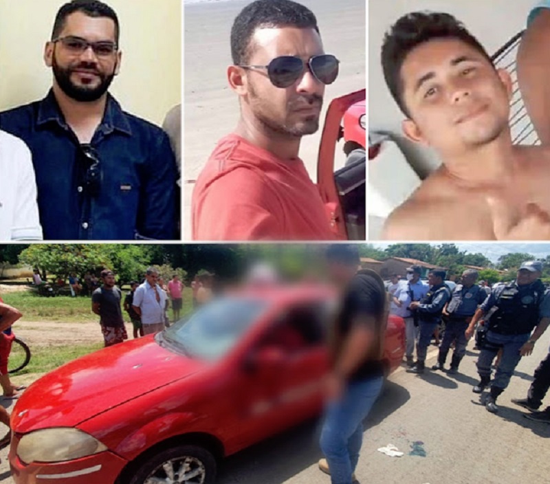 Homens são mortos após carro ser alvejado com mais de 10 tiros