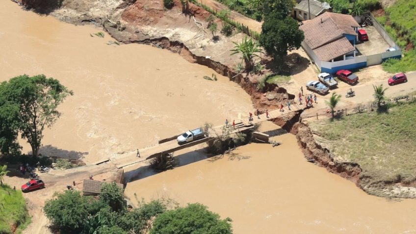 Imagem de Porto Seguro atingido pelas enchentes no Estado da Bahia