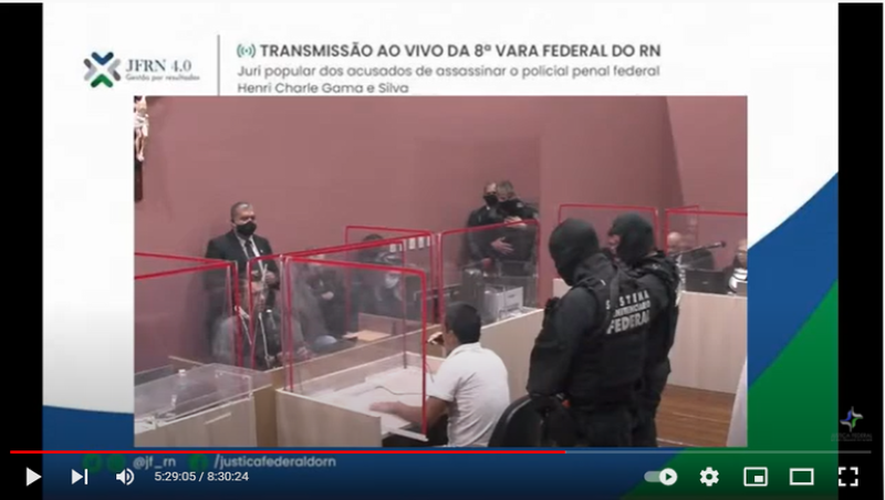 Julgamento dos acusados do assassinato do policial penal federal no Rio Grande do Norte