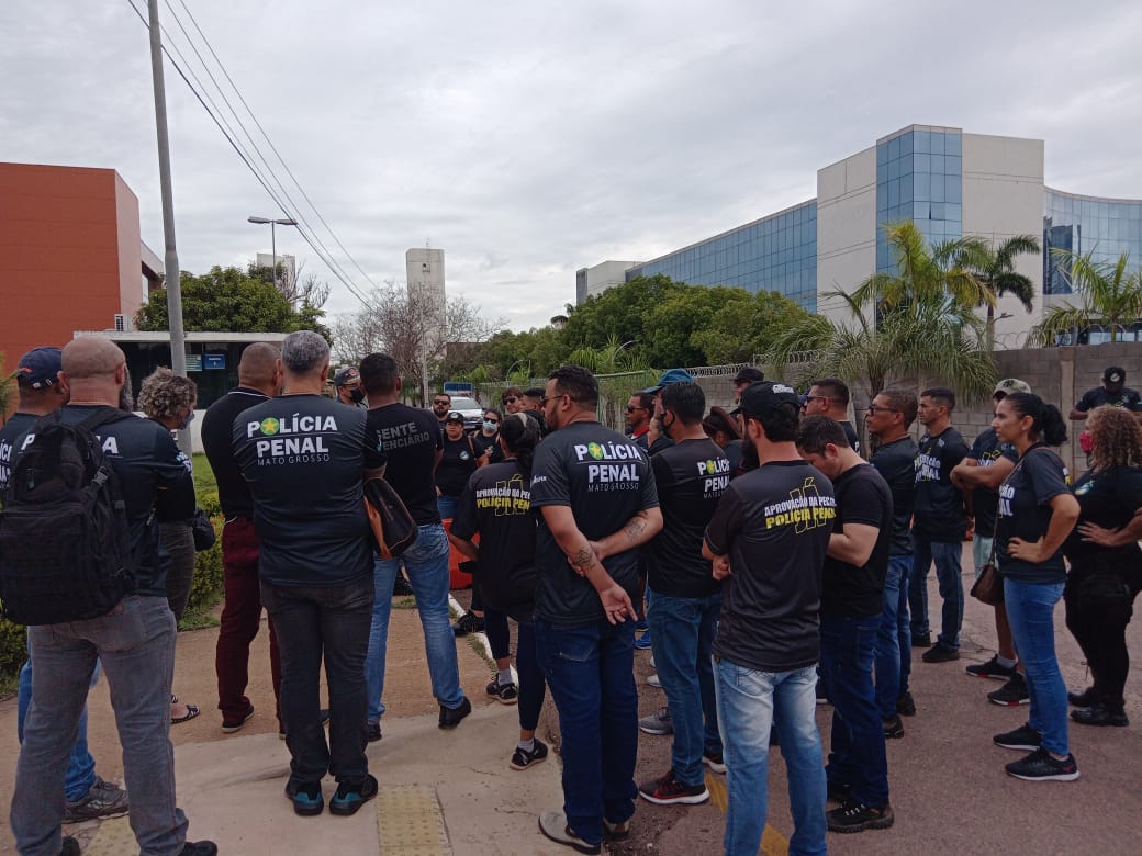 Policiais penais do estado do Mato Grosso iniciaram uma mobilização reinvidicatória