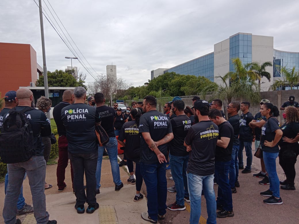 Policiais penais do estado do Mato Grosso iniciaram uma mobilização reinvidicatória