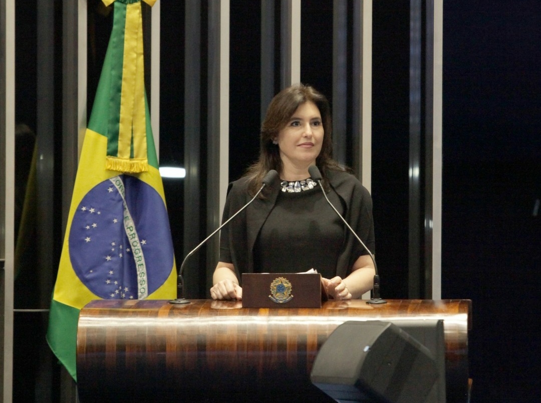 Senadora Simone Tebet (MDB-MS), pré-candidata a presidente da República pelo MDB