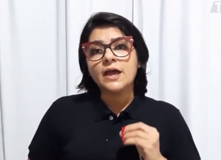 A presidente do Sindicato de Policiais Penais do Ceará (SINDPPEN-CE), Joélia Silveira