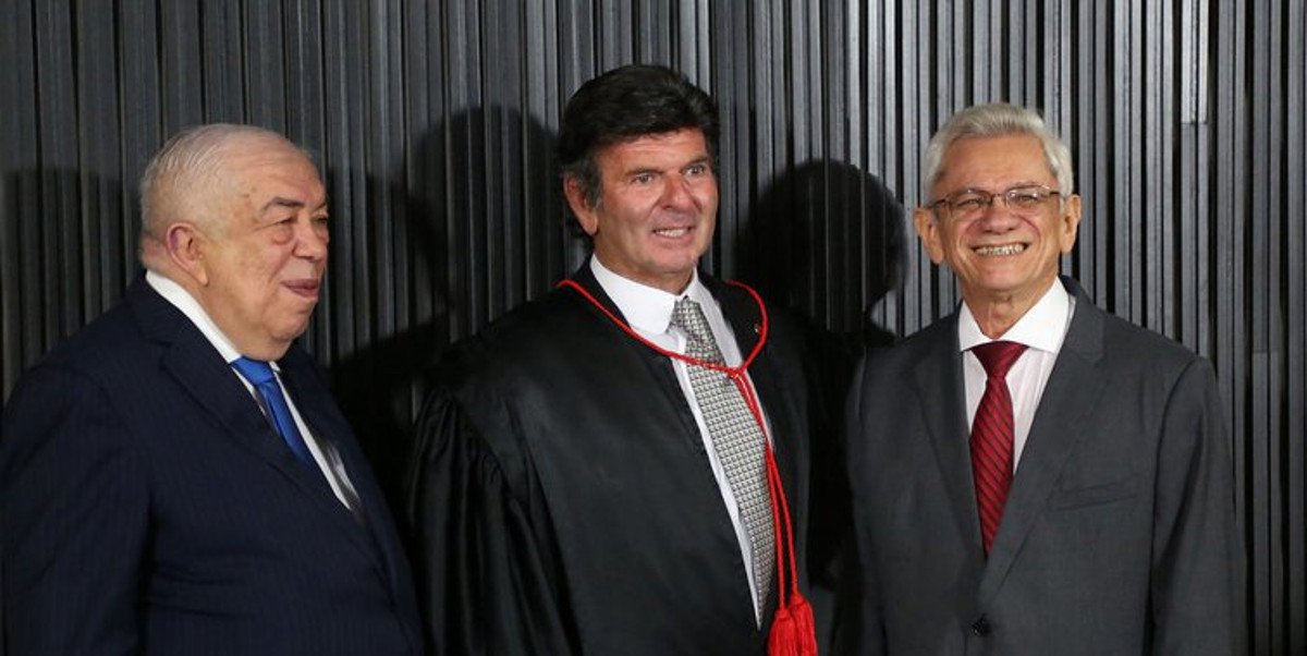 Des. Paes Landim quando presidente do TRE-PI, na posse do ministro do STF Luiz Fux no TSE