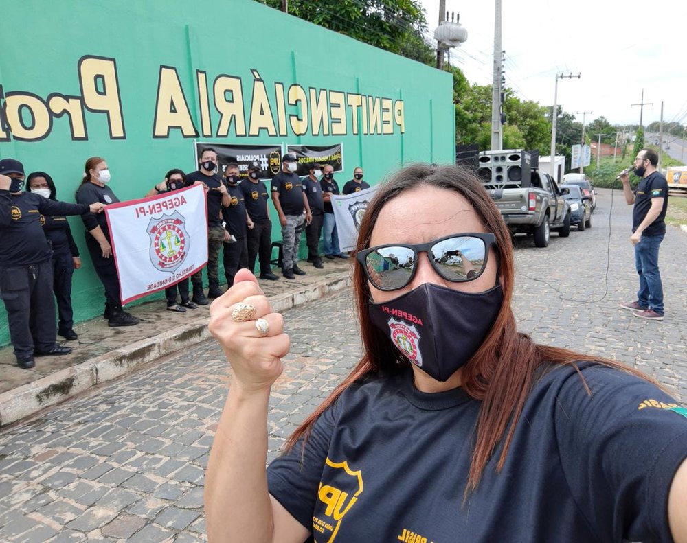 Em Teresina (PI), a Polícia Penal do Piauí também participou do lockdown (Foto: Divulgação/AGEPEN-PI) Em Teresina (PI), a Polícia Penal do Piauí também participou do lockdown (Foto: Divulgação/AGEPEN-PI)