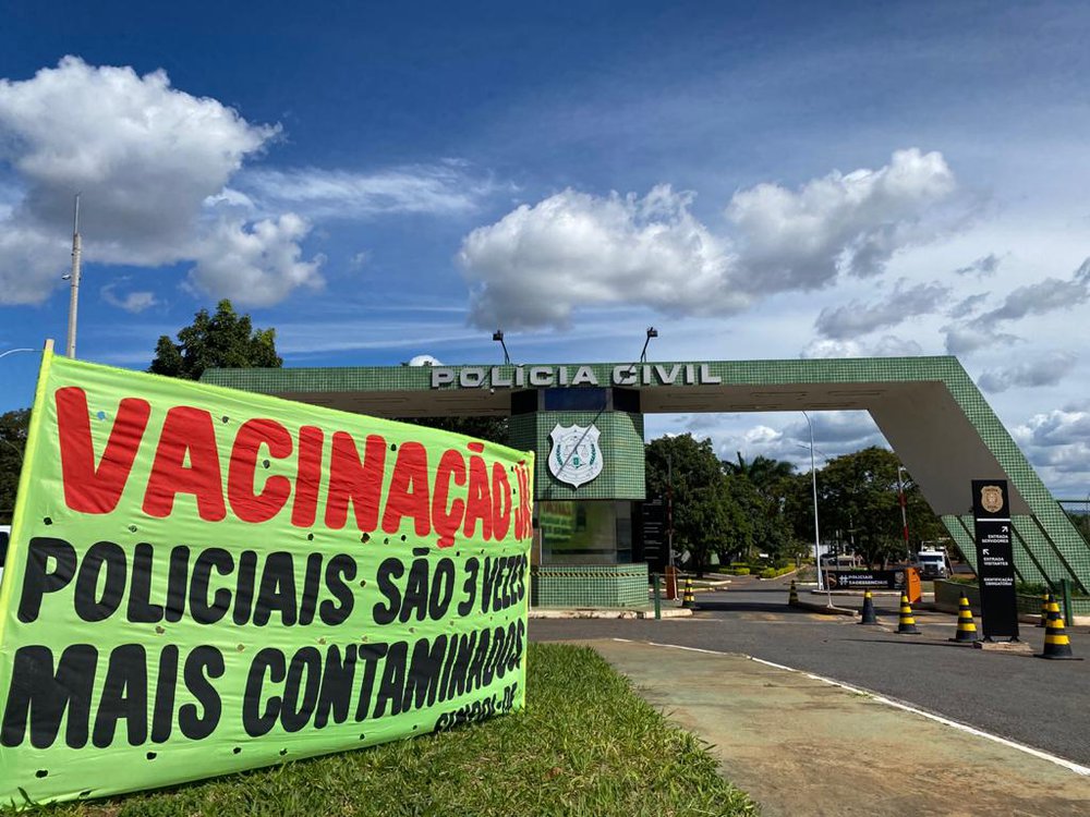 Lockdown das forças de Segurança Pública, em Brasília (DF) (Foto: Divulgação/SINPOL-DF) Lockdown das forças de Segurança Pública, em Brasília (DF) (Foto: Divulgação/SINPOL-DF)