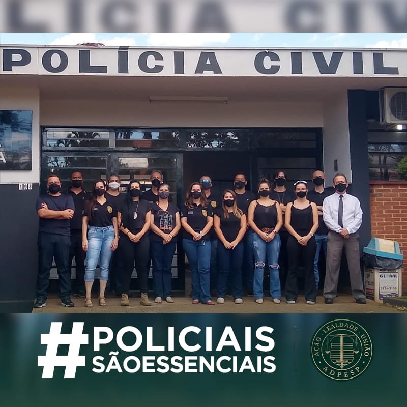 Policiais civis do Distrito Federal também participaram do lockdown (Foto: Divulgação/ADPESP) Policiais civis do Distrito Federal também participaram do lockdown (Foto: Divulgação/ADPESP)