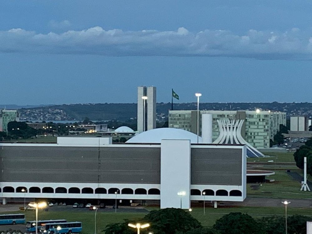 Área central do Plano Piloto de Brasília na lente do JTNEWS a partir da lage do Conjunto Baracat (Foto: Jacinto Teles/JTNEWS) Área central do Plano Piloto de Brasília na lente do JTNEWS a partir da lage do Conjunto Baracat (Foto: Jacinto Teles/JTNEWS)