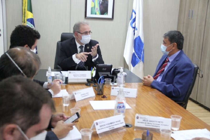 Wellington Dias se reuniu com o ministro da Saúde, Marcelo Queiroga
