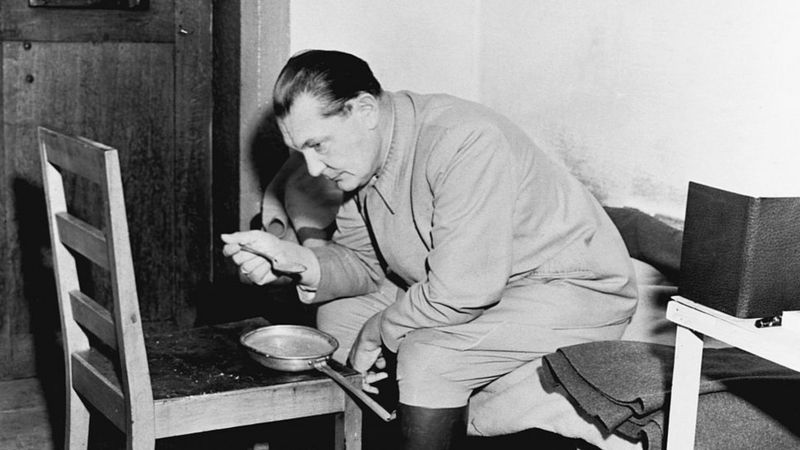 Dimsdale descreve Hermann Göring como 'um homem corrupto com gosto pelo luxo e pelo roubo'