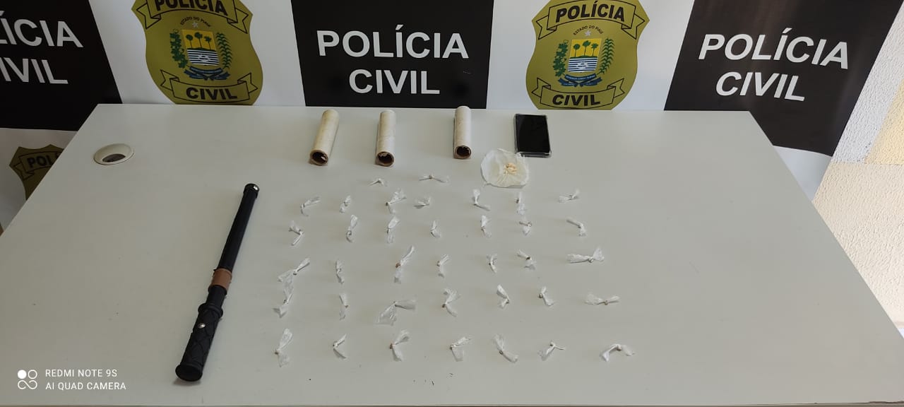 Drogas apreendidas pelos policiais