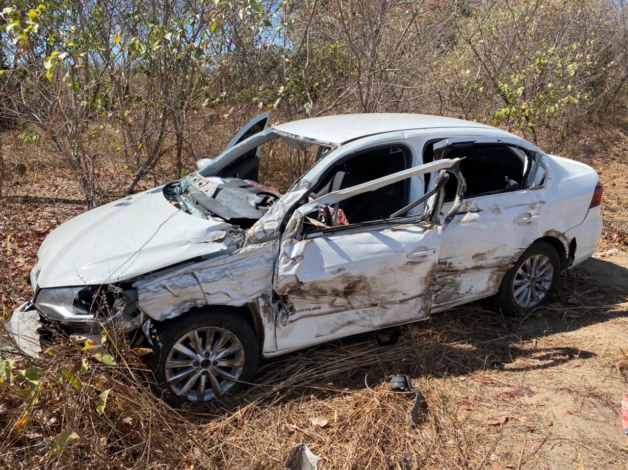 Destroços do carro