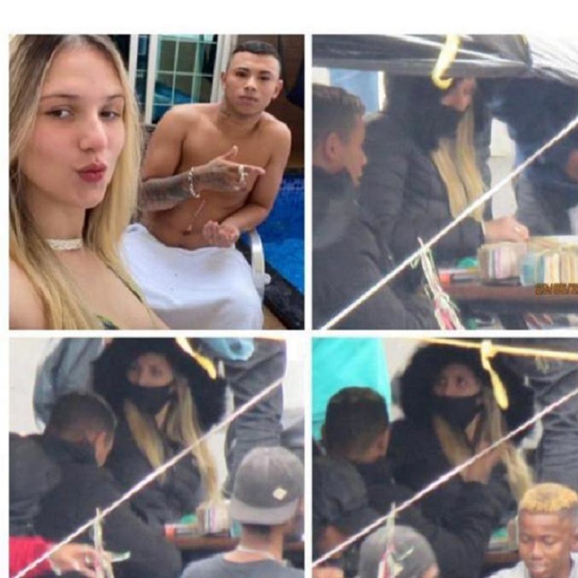 Lorraine ao lado do namorado, André, é flagrada vendendo drogas na Cracolândia em SP