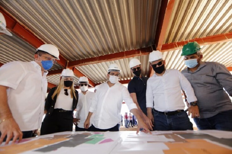 O secretário de Estado da Fazenda e coordenador do PRO Piauí, Rafael Fonteles, visitou, nessa quinta-feira (1/7), as obras do Hospital