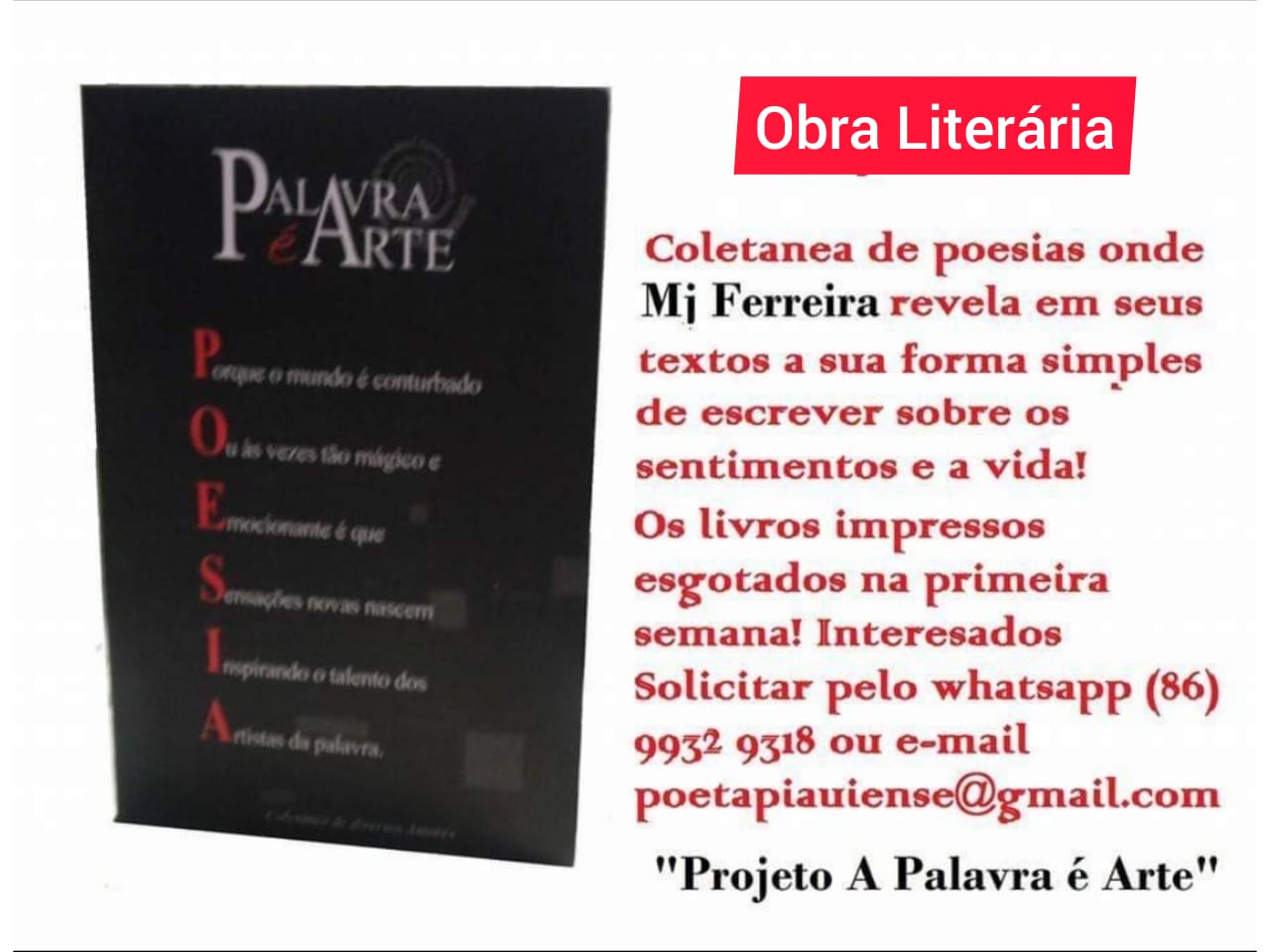 Coletânea "Palavra é arte"