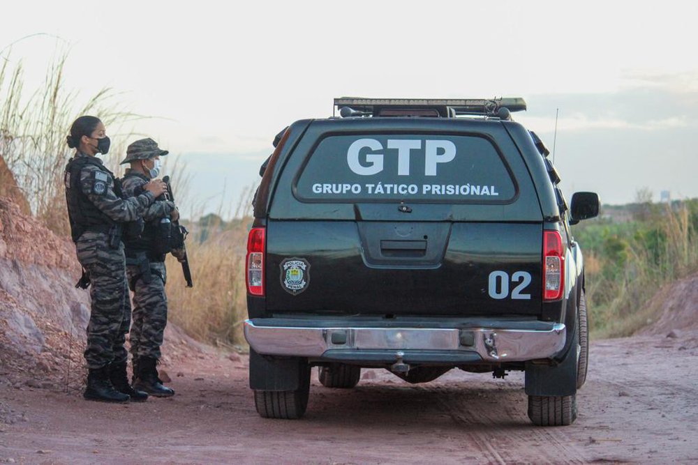 Grupo Tático Prisional (Foto: Reprodução/WhatsApp) Grupo Tático Prisional (Foto: Reprodução/WhatsApp)