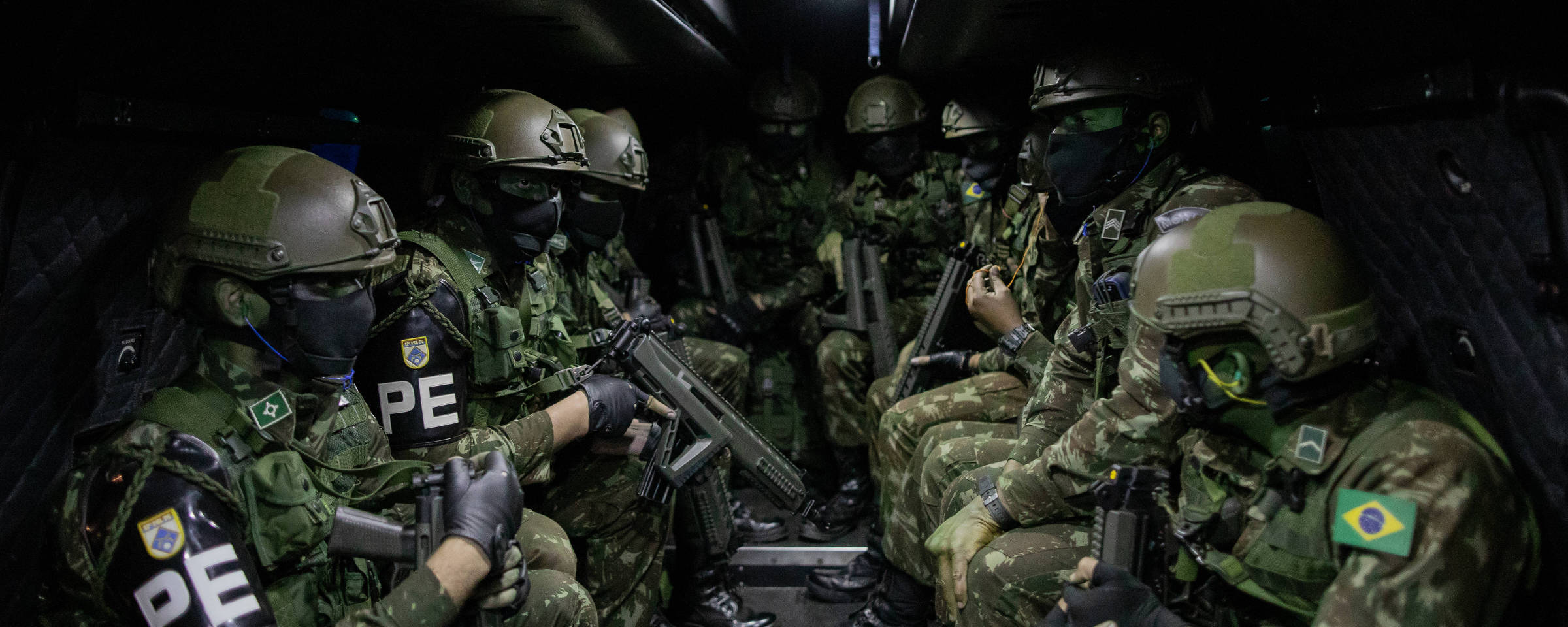 Polícia do Exército Brasileiro exposta pelo governo Bolsonaro em desfile