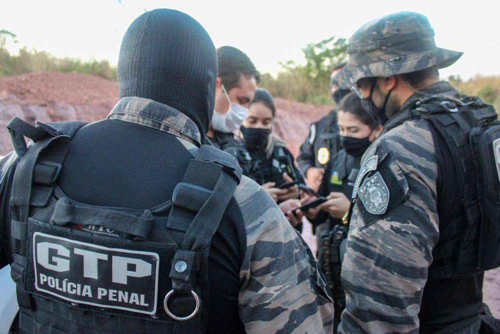 Policiais Penais na operação Contraordem III (Foto: Reprodução/WhatsApp) Policiais Penais na operação Contraordem III (Foto: Reprodução/WhatsApp)