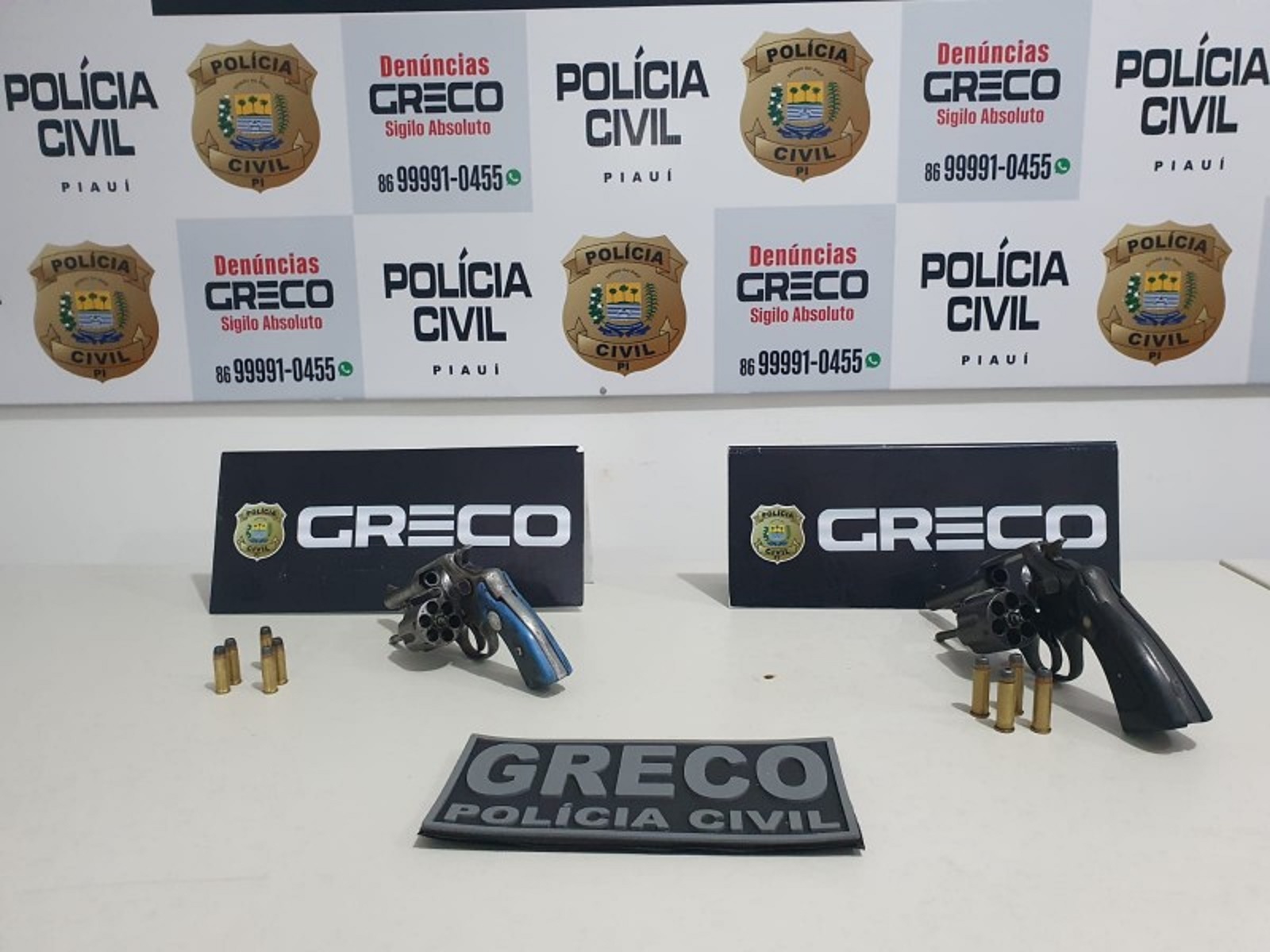 armas apreendidas pela Polícia Civil