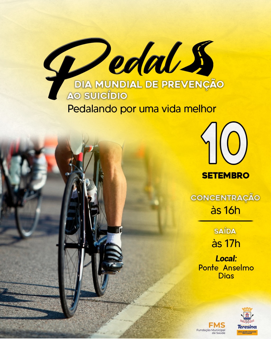 Pedal pela valorização da vida no setembro amarelo