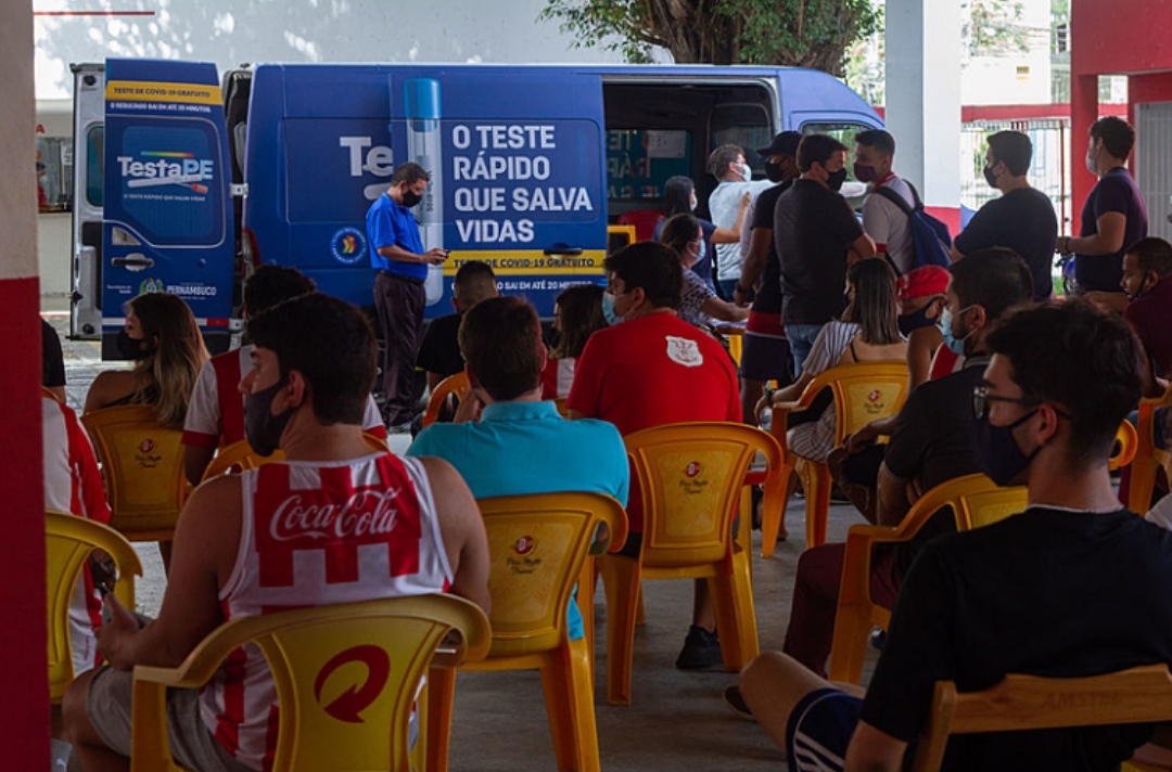 Pernambuco irá realizar testes da Covid-19 em estádios de futebol